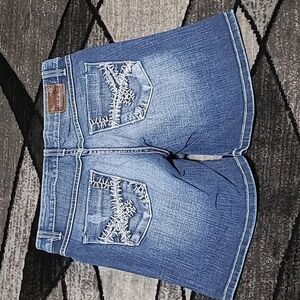 BKE KATE STRETCH DENIM JEAN SHORTS